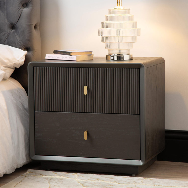 Modern Bedside Table orders with Drawer Cabinet Bedroom Furniture Storage Nightstand